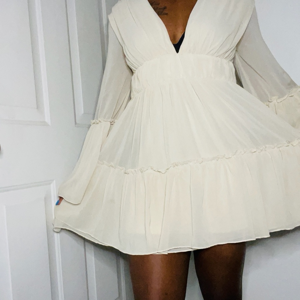 Cute whimsical flared sleeve dress